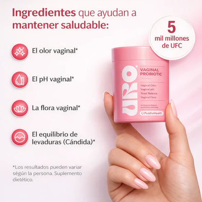URO - Probióticos Vaginales (60 cápsulas)