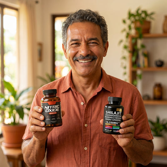 PAQUETE POTENCIA TOTAL— testosterona, circulación y vitalidad en un solo combo.